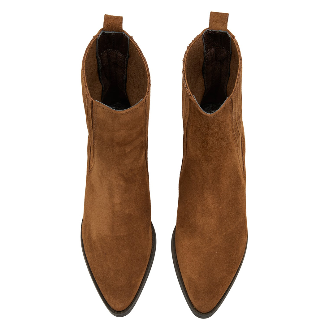 Kadın Taba Topuklu Süet Bot