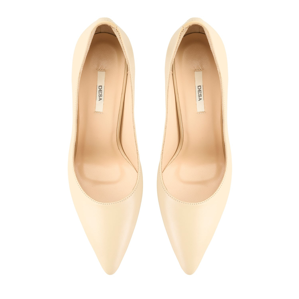 Kadın Ten Klasik Deri Stiletto