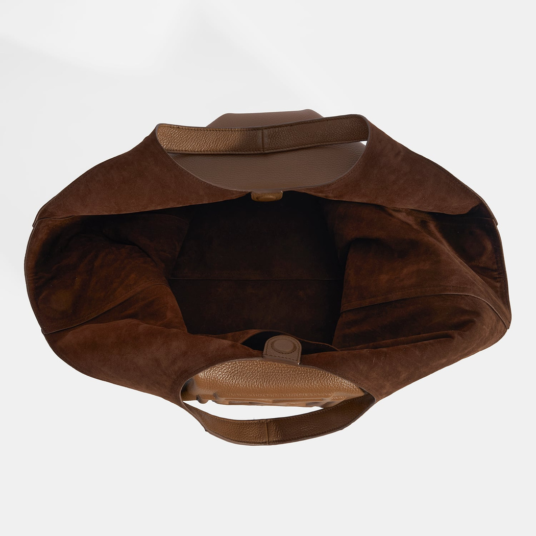 Kadın Turuncu Deri Hobo Çanta