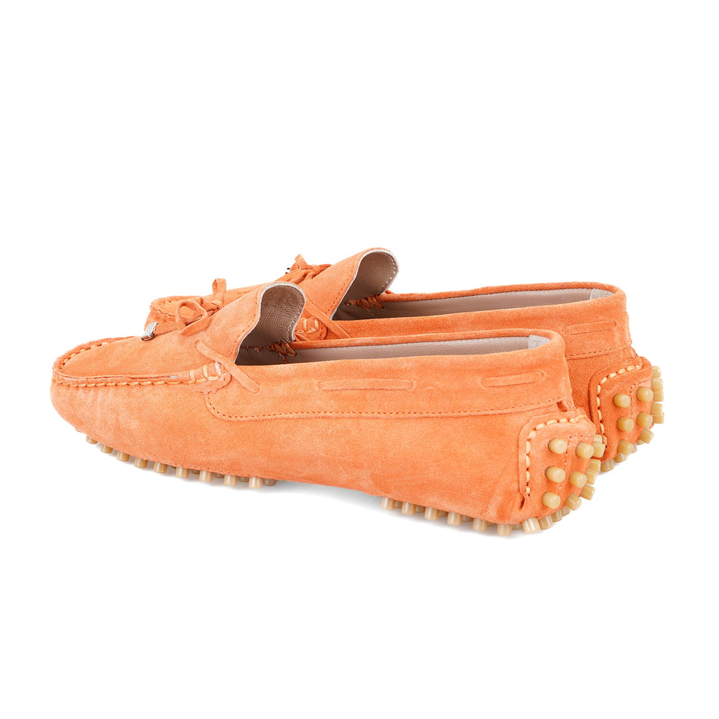 Kadın Turuncu Deri Loafer