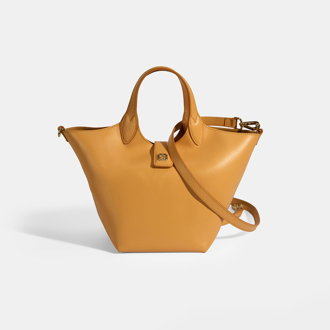 Kadın Turuncu Deri Omuz Çantası