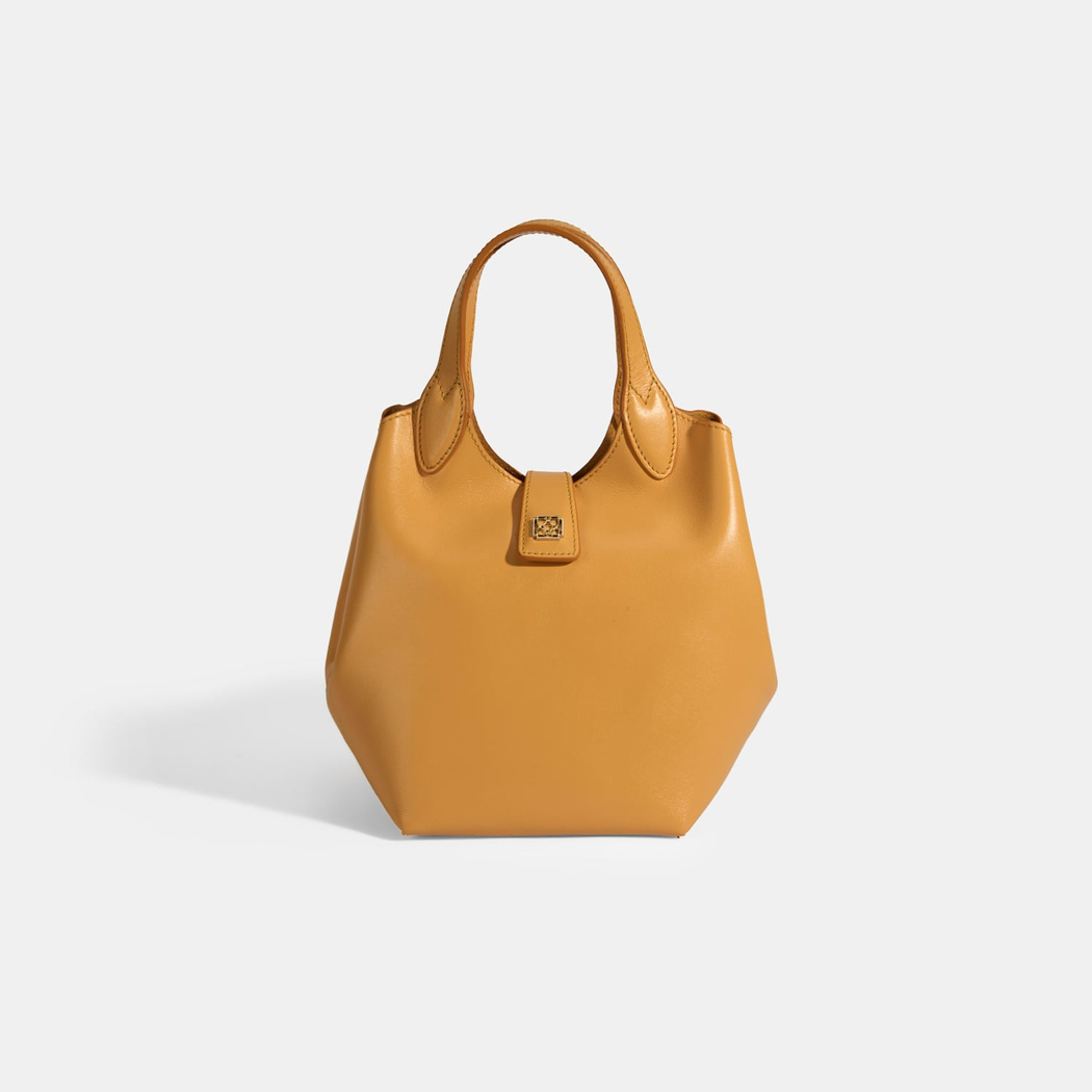 Kadın Turuncu Deri Omuz Çantası