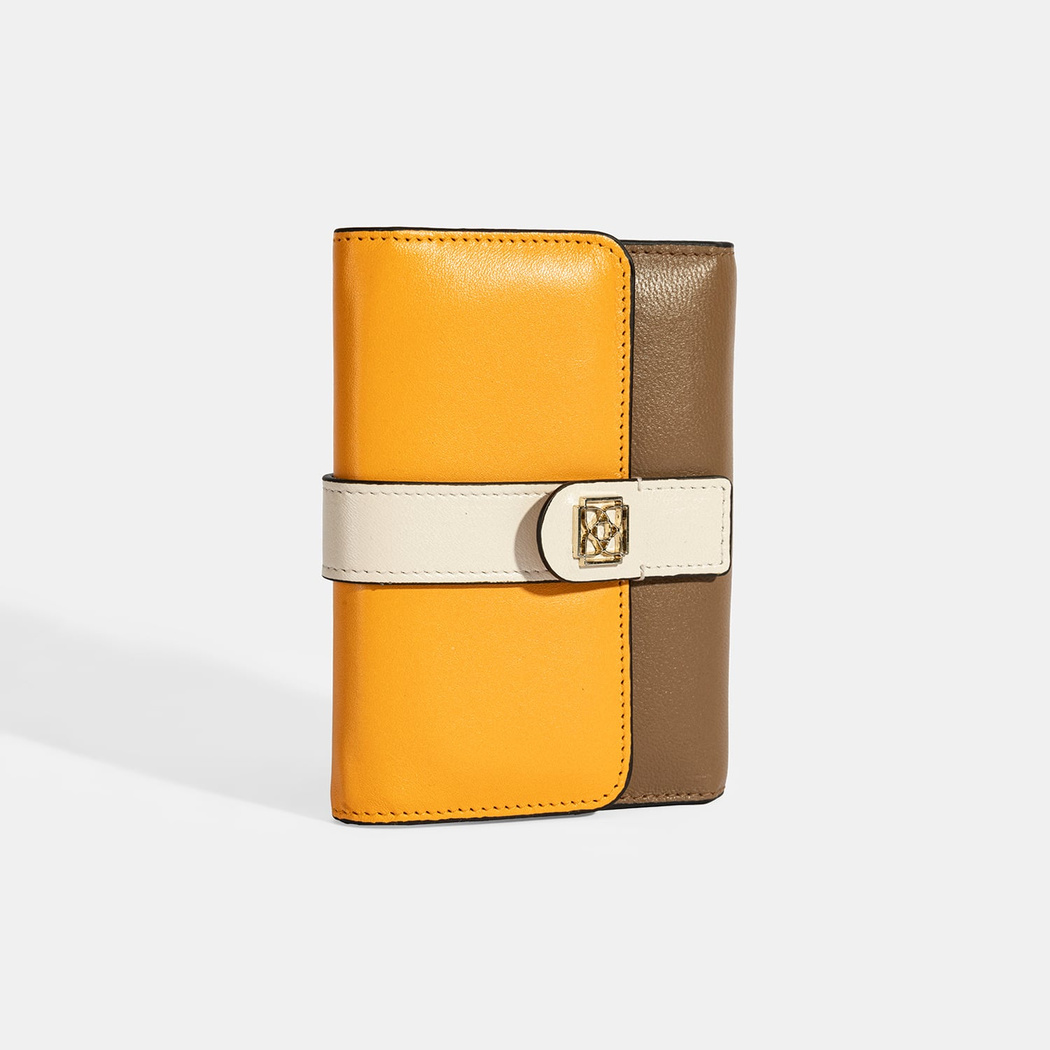 Kadın Turuncu / Kahve Deri Cüzdan