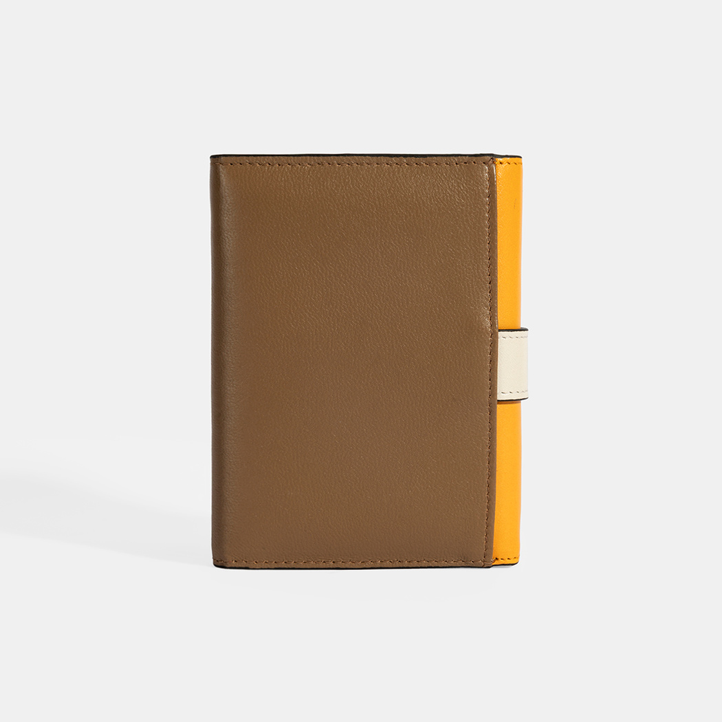 Kadın Turuncu / Kahve Deri Cüzdan