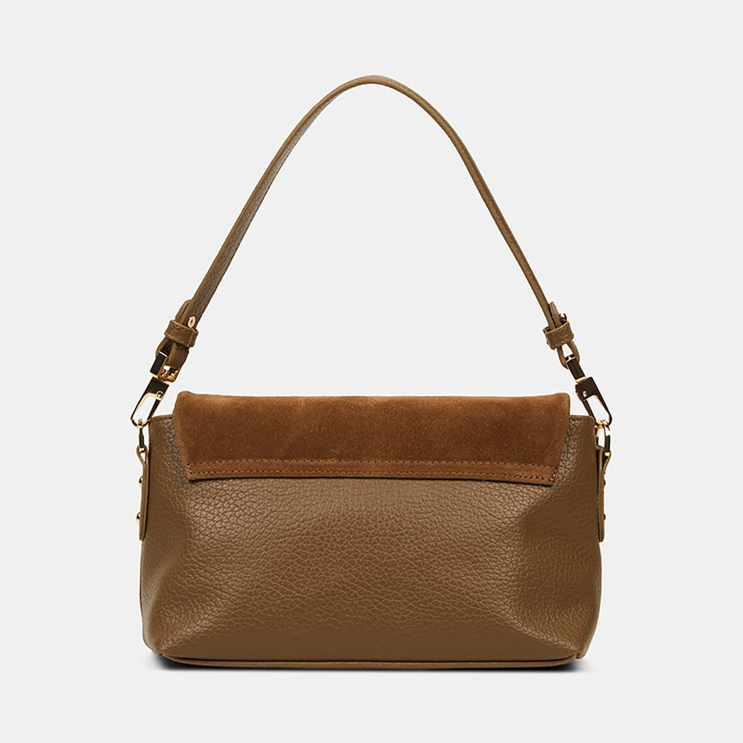 Kadın Vizon Ayarlanabilir Askılı Süet Omuz Çantası