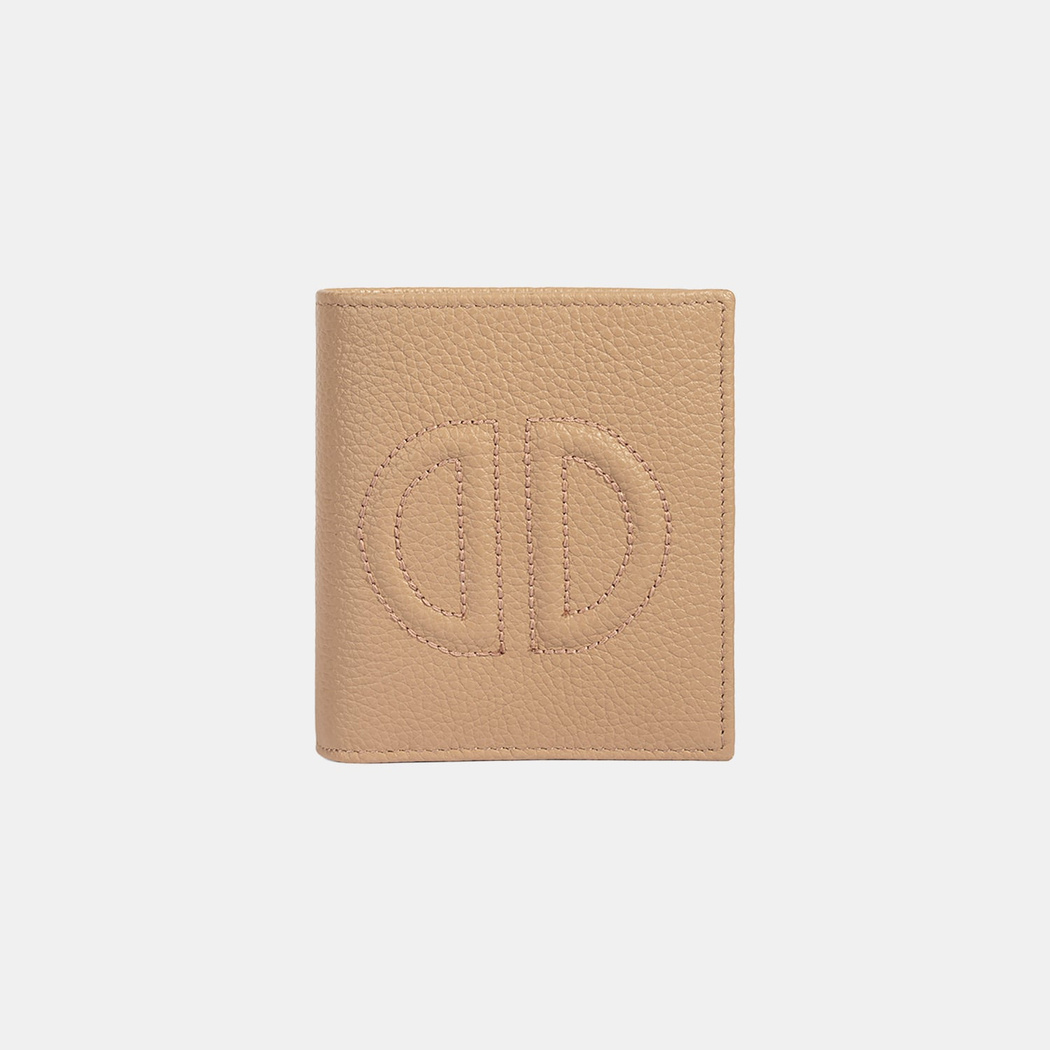 Kadın Vizon D Logolu Deri Cüzdan