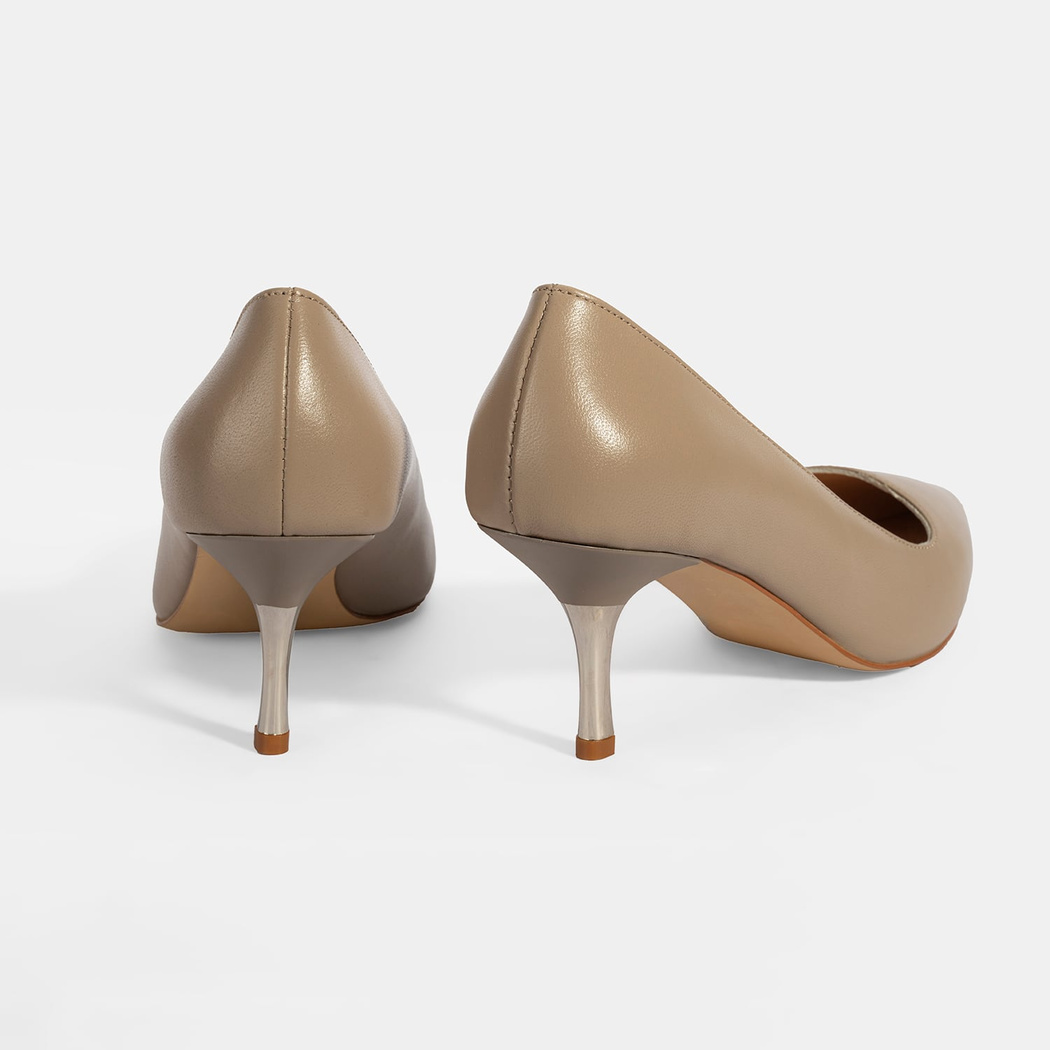 Kadın Vizon Deri Stiletto