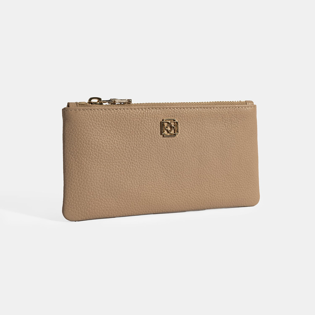 Kadın Vizon Fermuarlı Deri Cüzdan