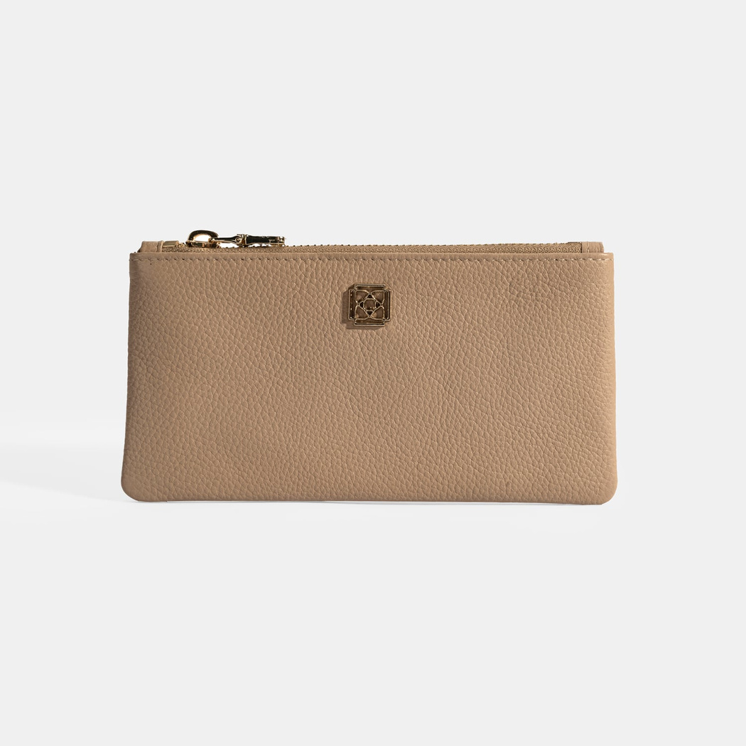 Kadın Vizon Fermuarlı Deri Cüzdan