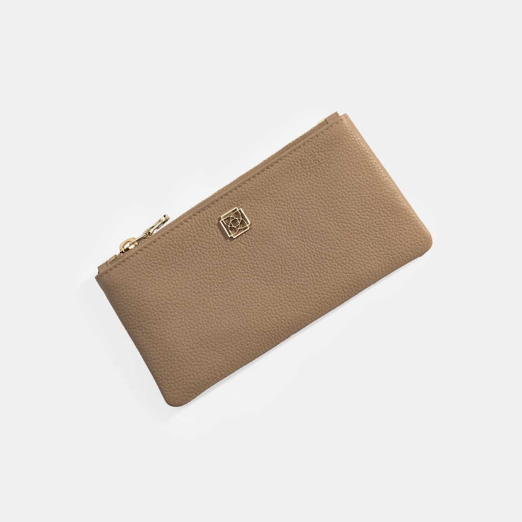 Kadın Vizon Fermuarlı Deri Cüzdan