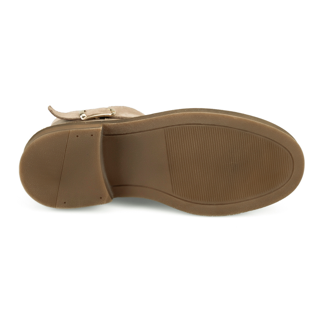 Kadın Vizon Kemer Aksesuarlı Süet Bot