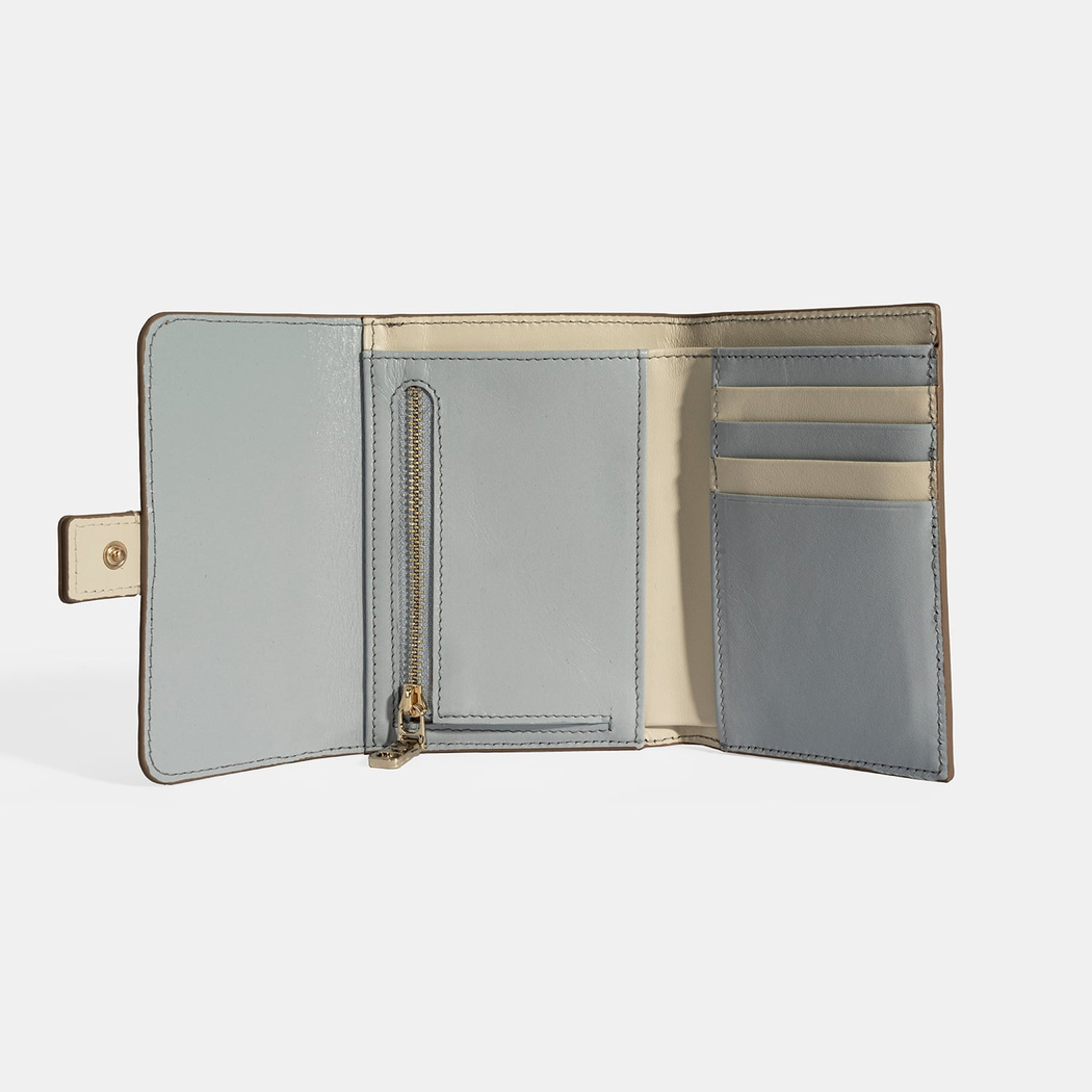 Kadın Vizon / Mavi Deri Cüzdan