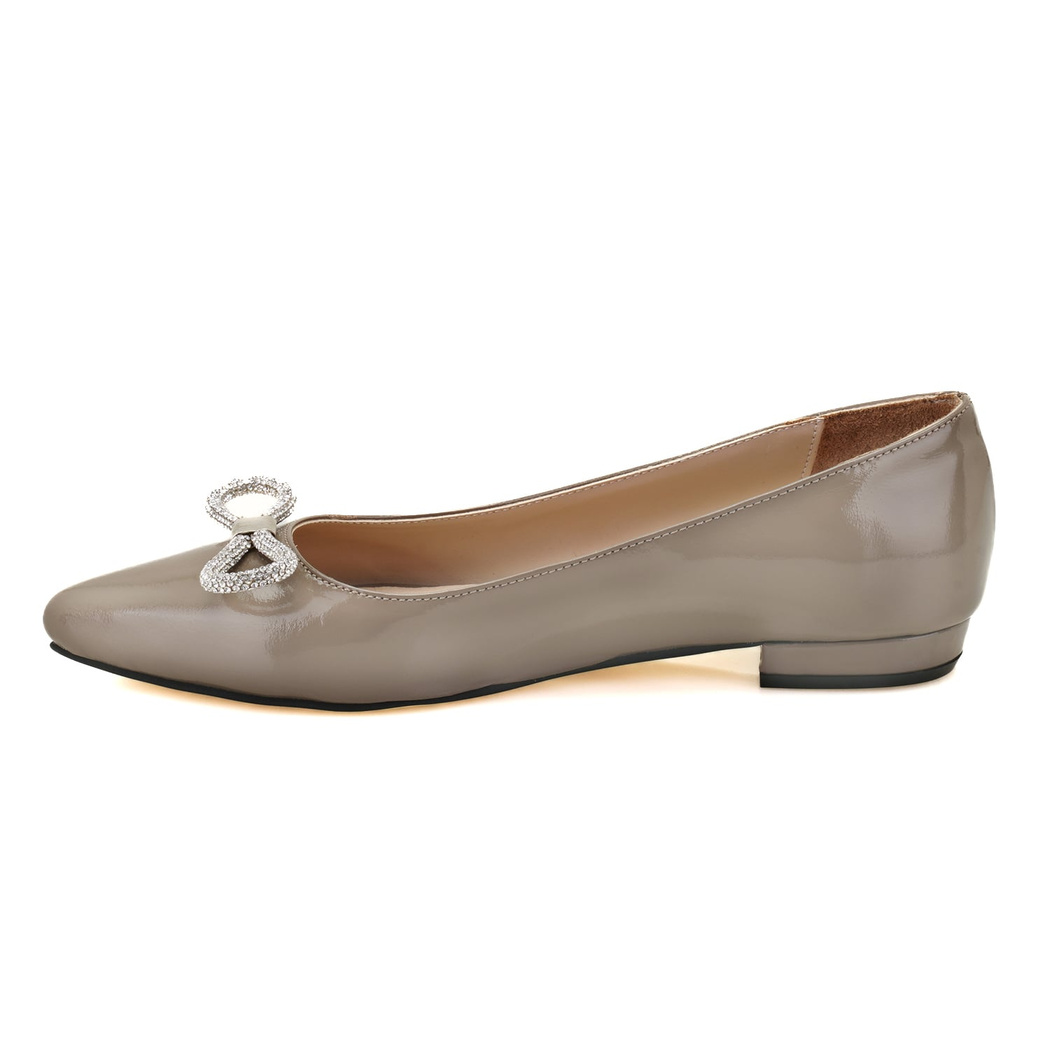 Kadın Vizon Rugan Deri Babet