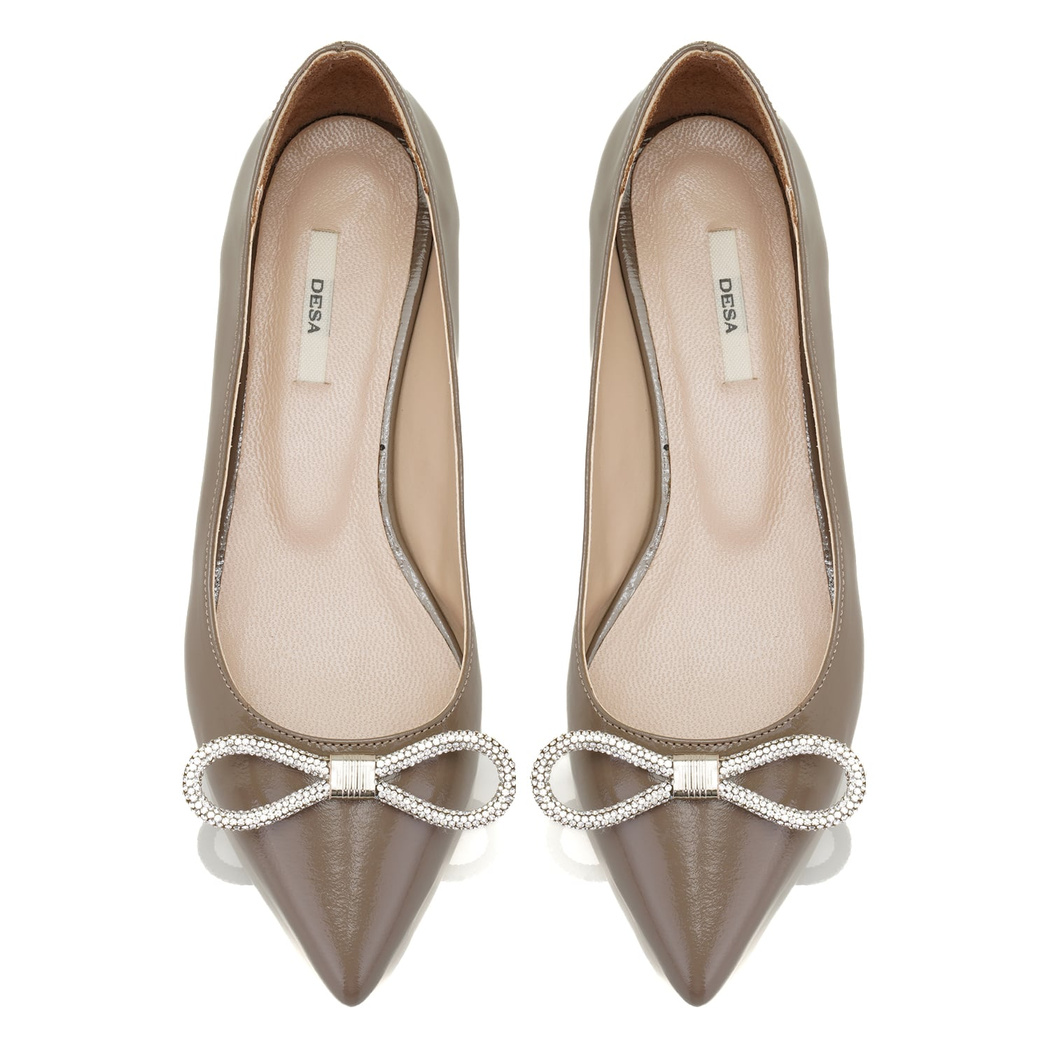 Kadın Vizon Rugan Deri Babet