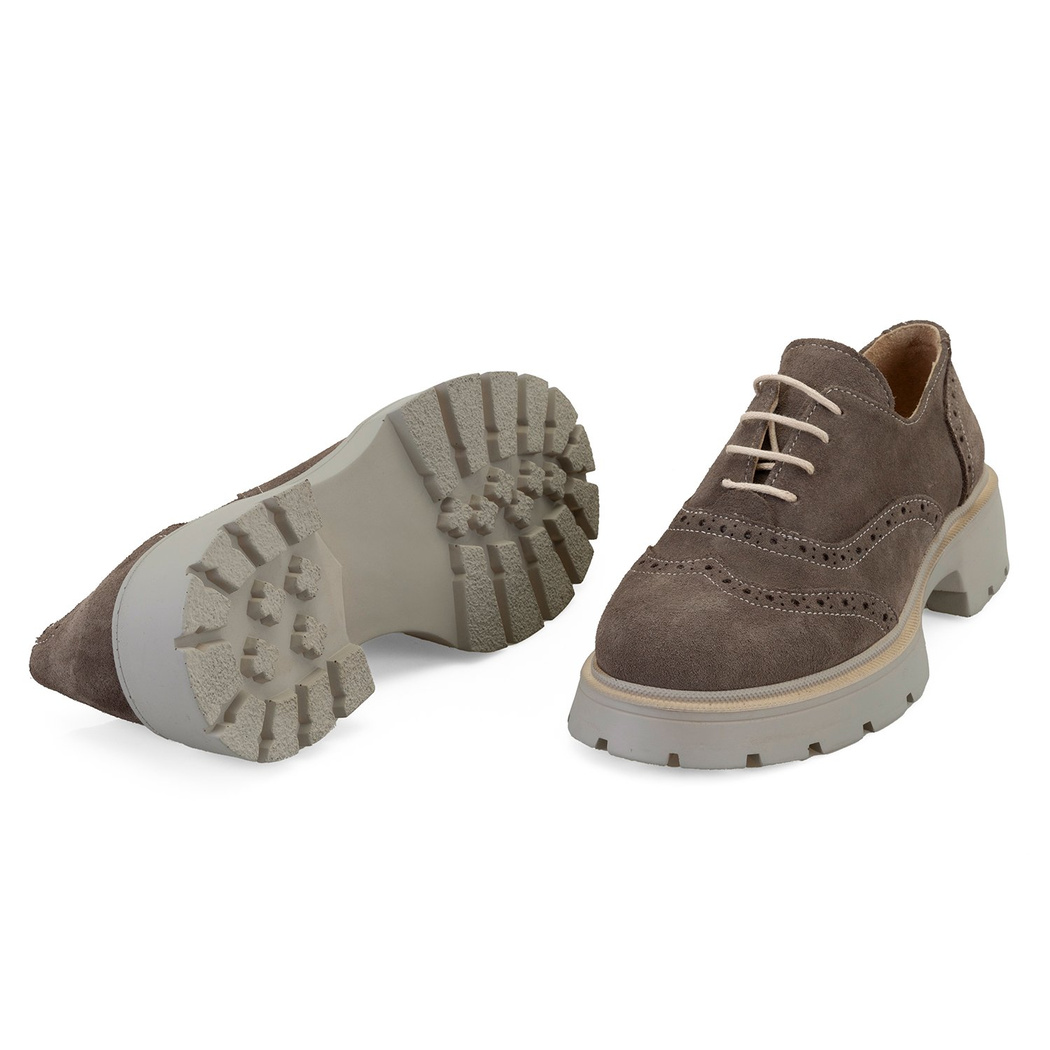 Kadın Vizon Süet Deri Günlük Ayakkabı