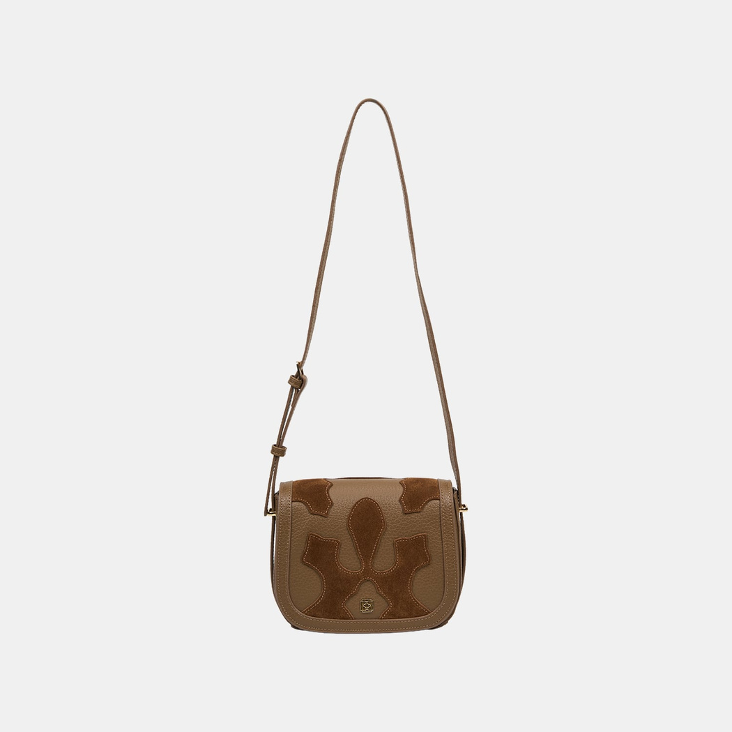 Kadın Vizon Süet Dokulu Ayarlanabilir Askılı Omuz Çantası