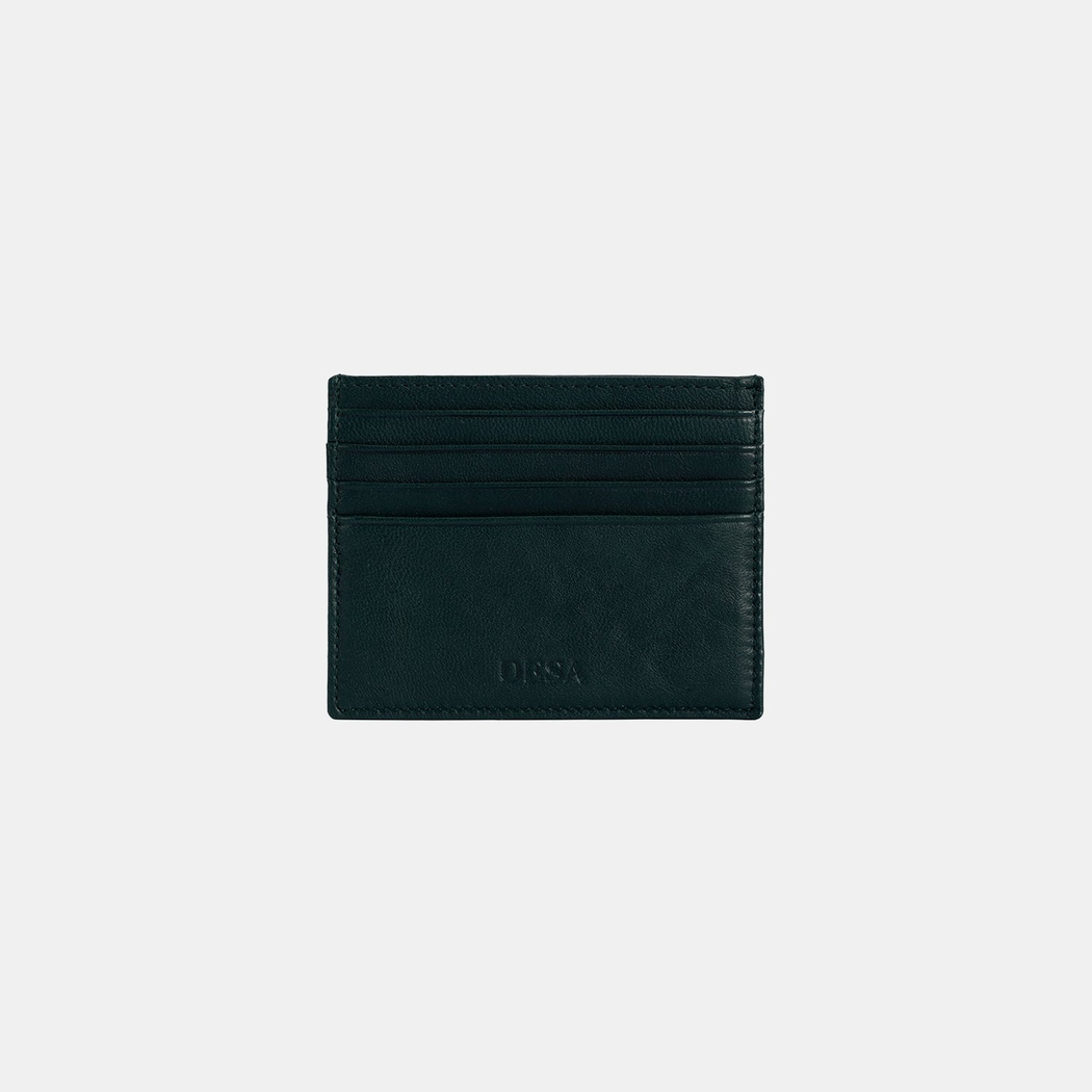 Kadın Yeşil Deri Kartlık