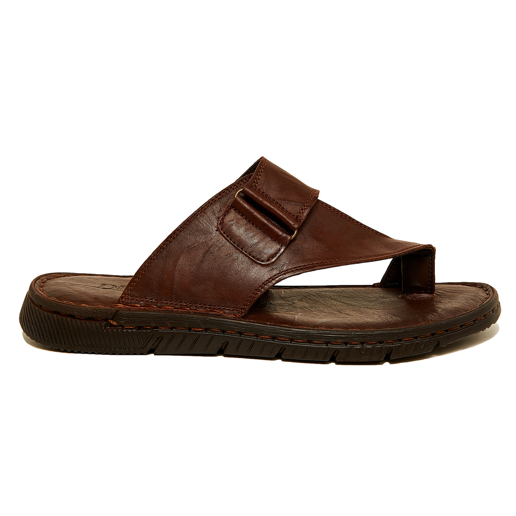 Kahve Armonda Erkek Deri Terlik