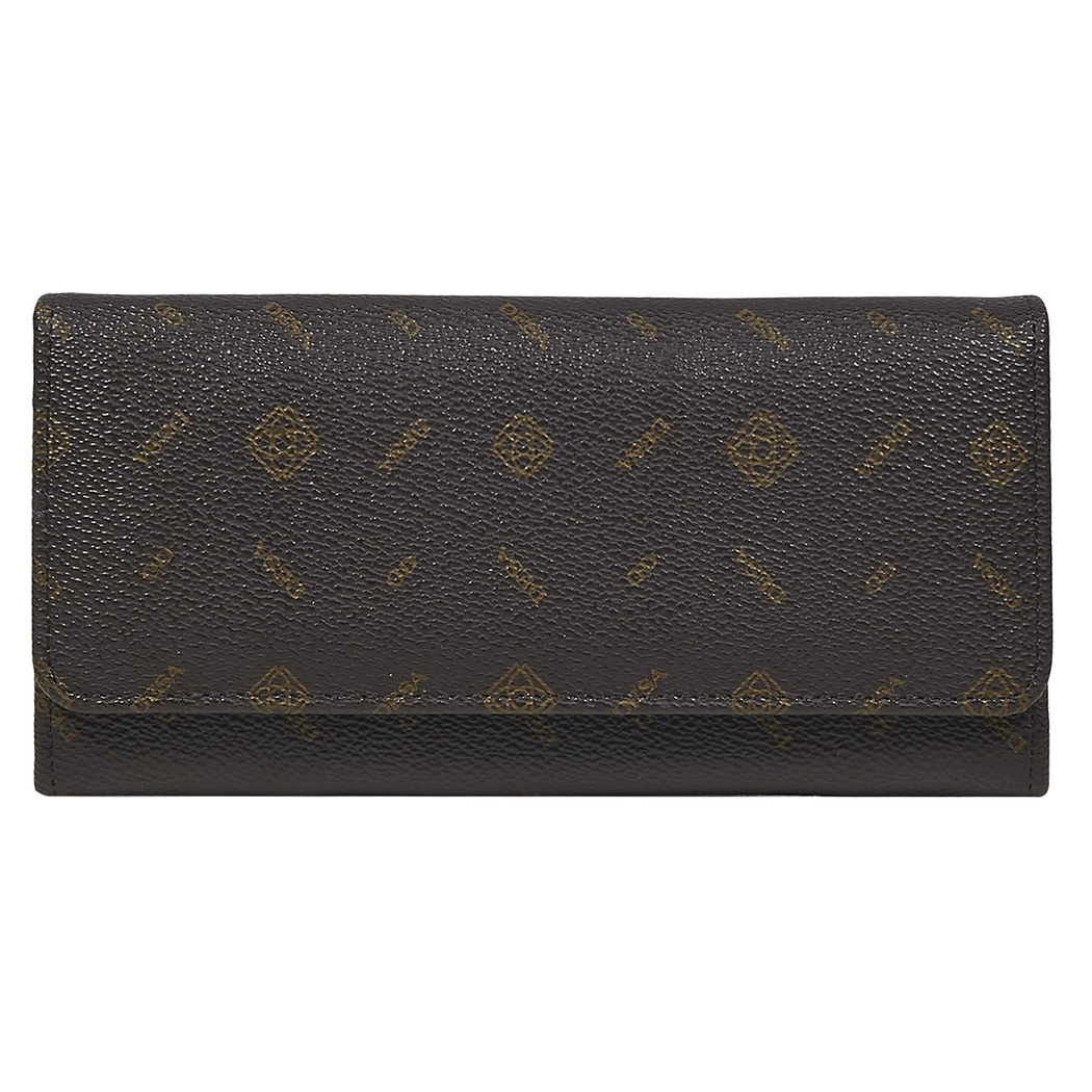 Kahve Belle Monogram Kadın Cüzdan