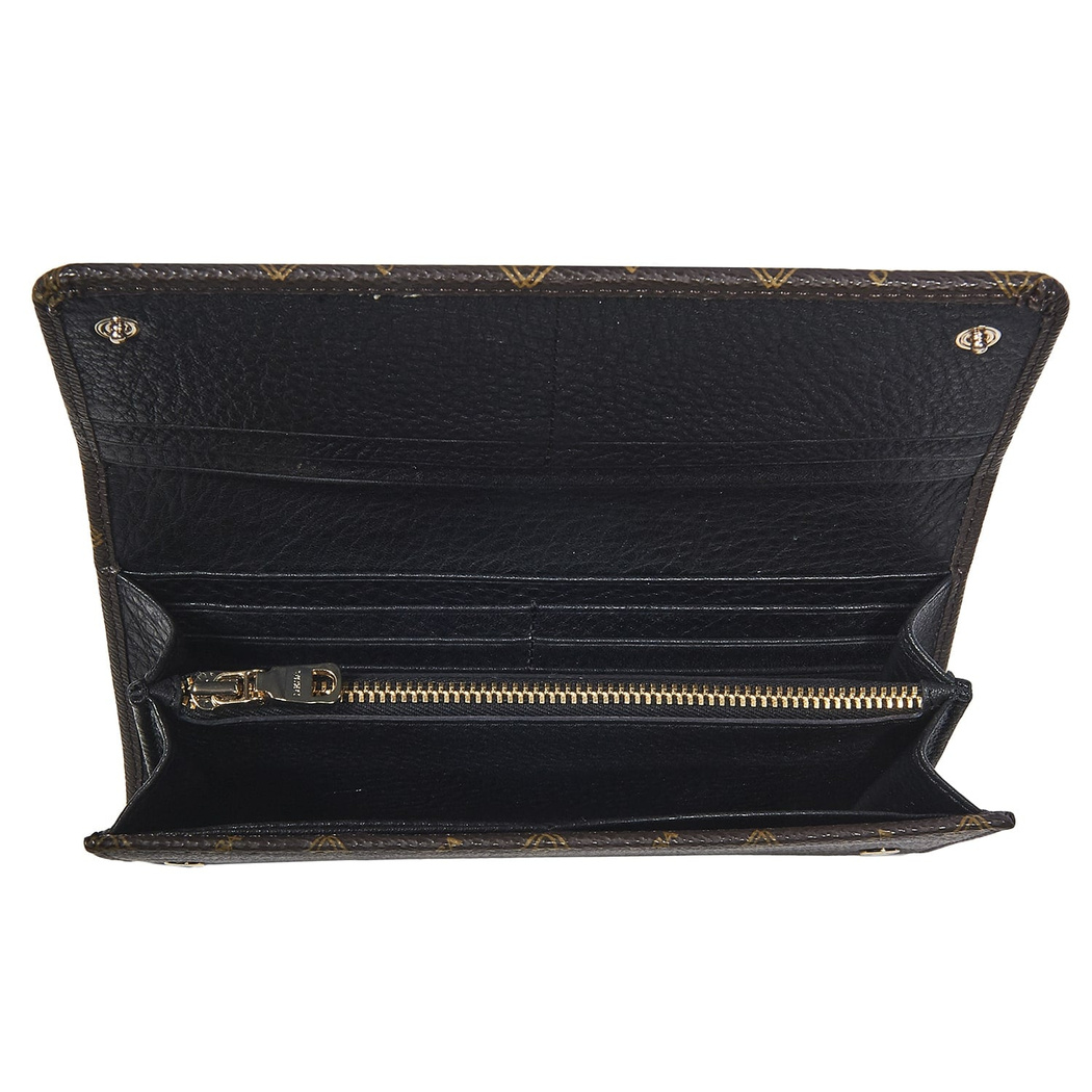 Kahve Belle Monogram Kadın Cüzdan