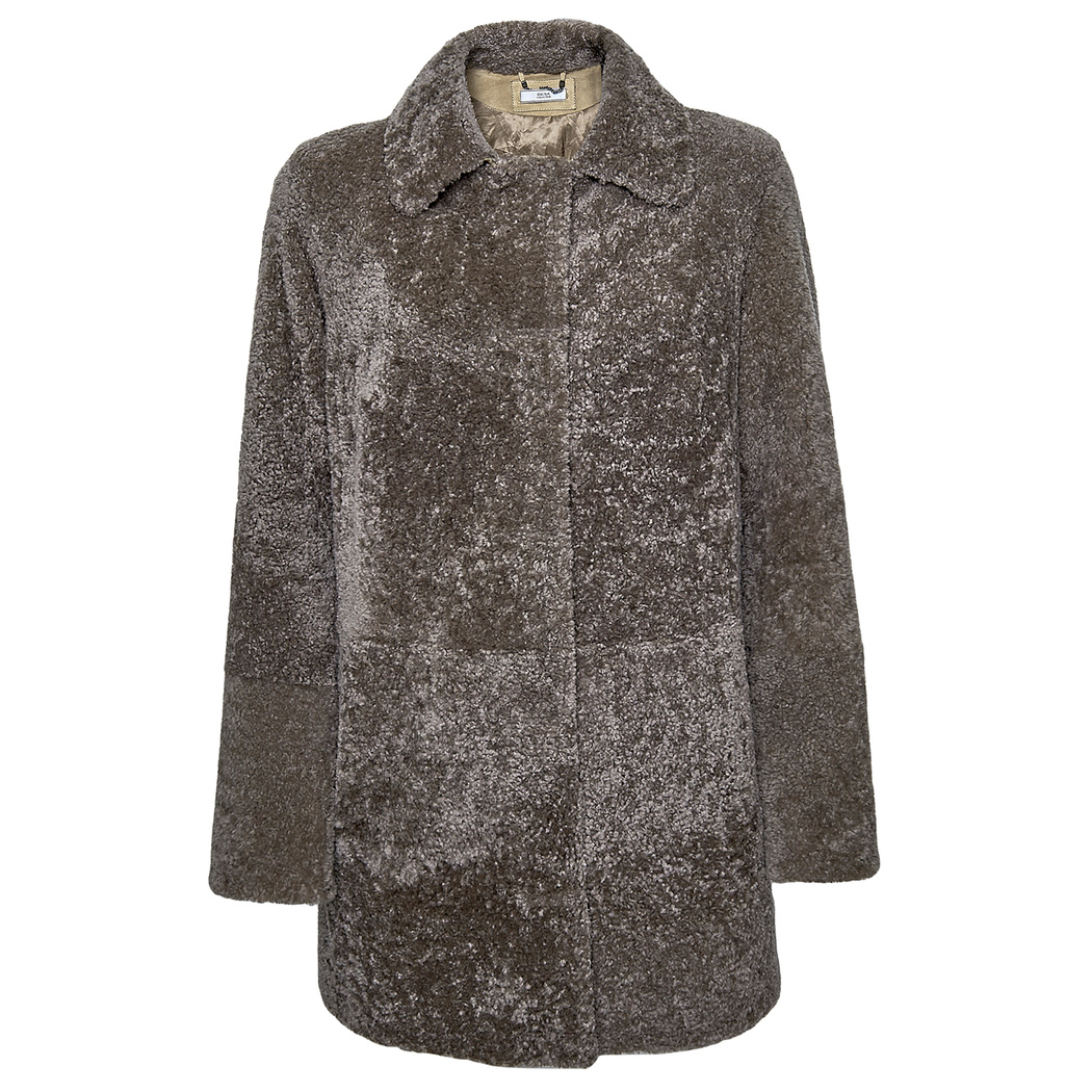 Kahve Clara Kadın Kürk Kaban