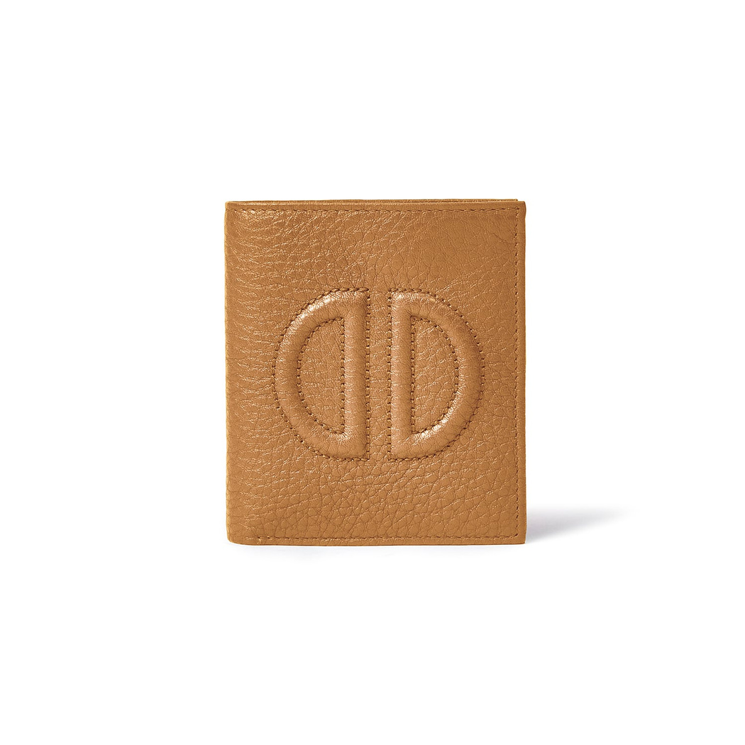 Kahve D Logolu Kadın Deri Cüzdan