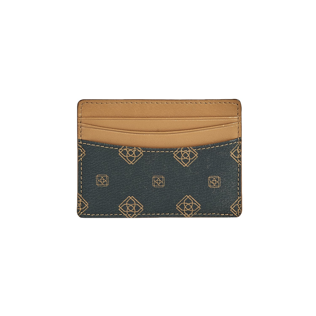 Kahve Desa Monogram Deri Kartlık