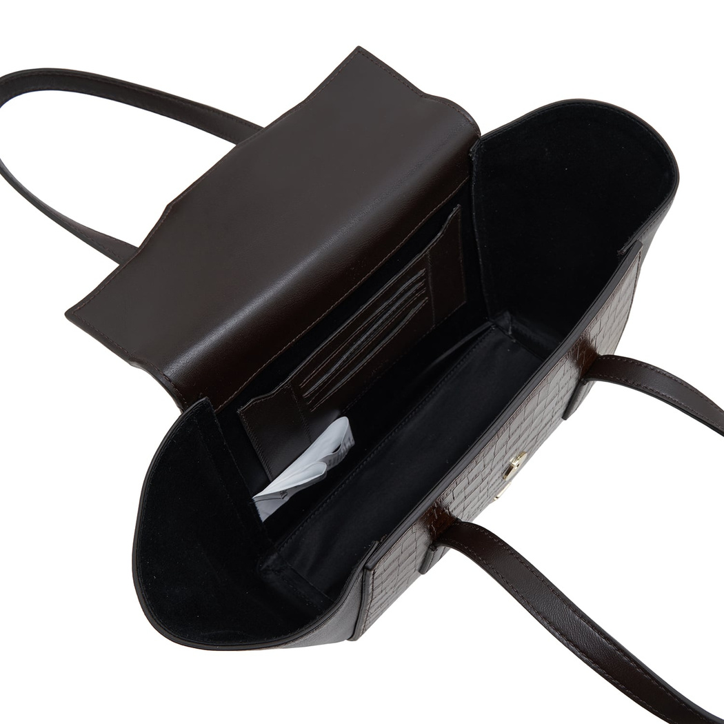 Kahve Dieb Kadın Deri El Çantası