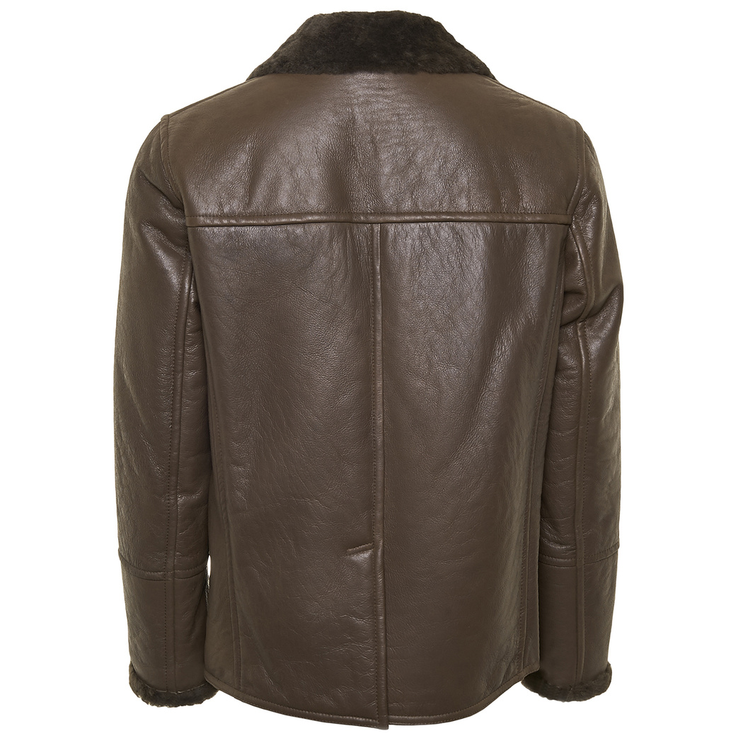 Kahve Diodoro Erkek Kürk Kaban