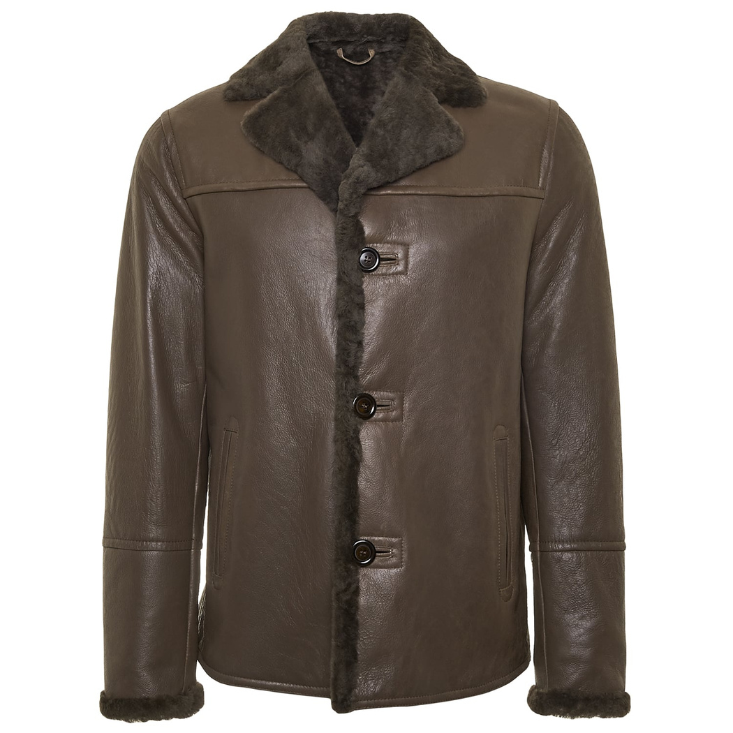 Kahve Diodoro Erkek Kürk Kaban