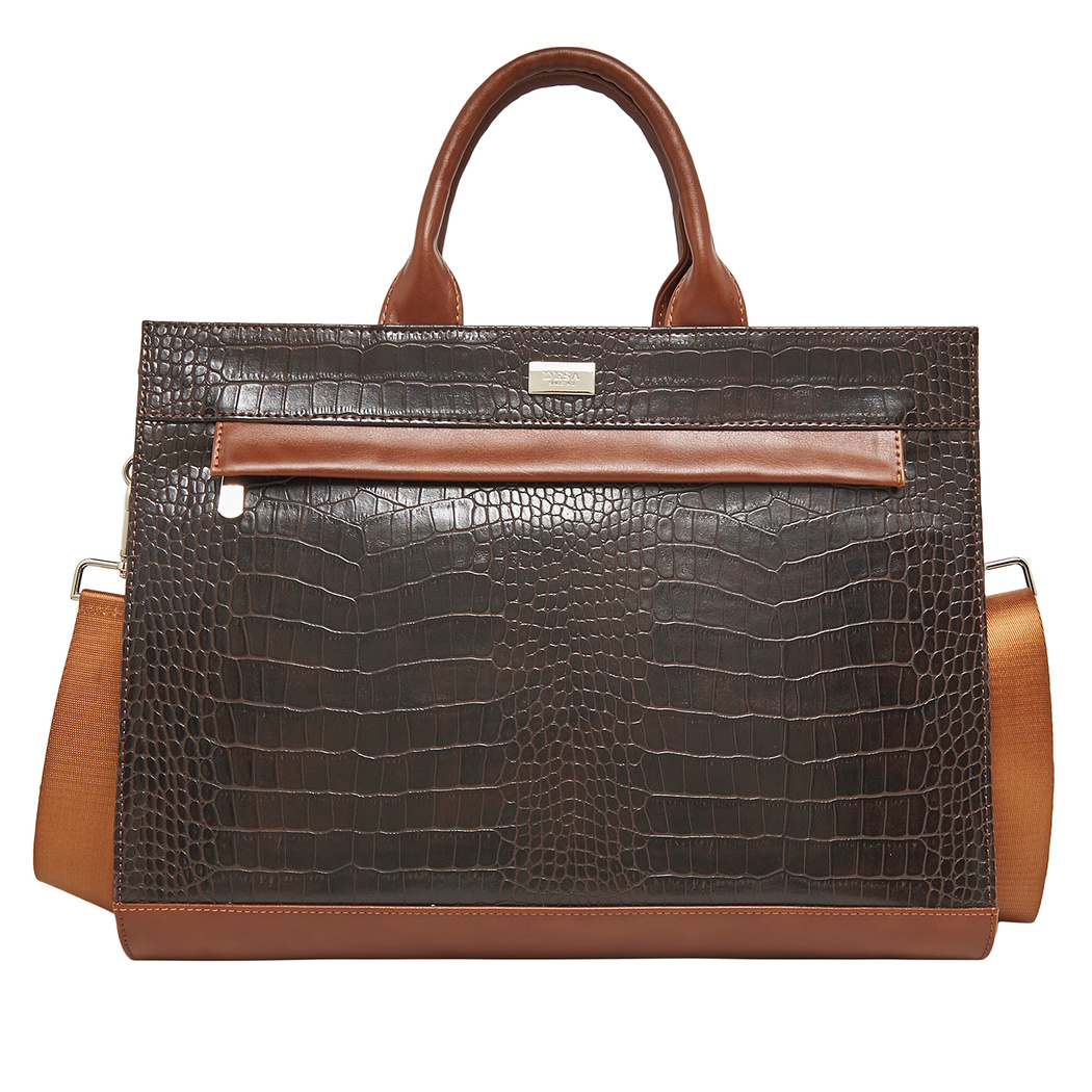 Kahve Editta Kadın Evrak Çantası