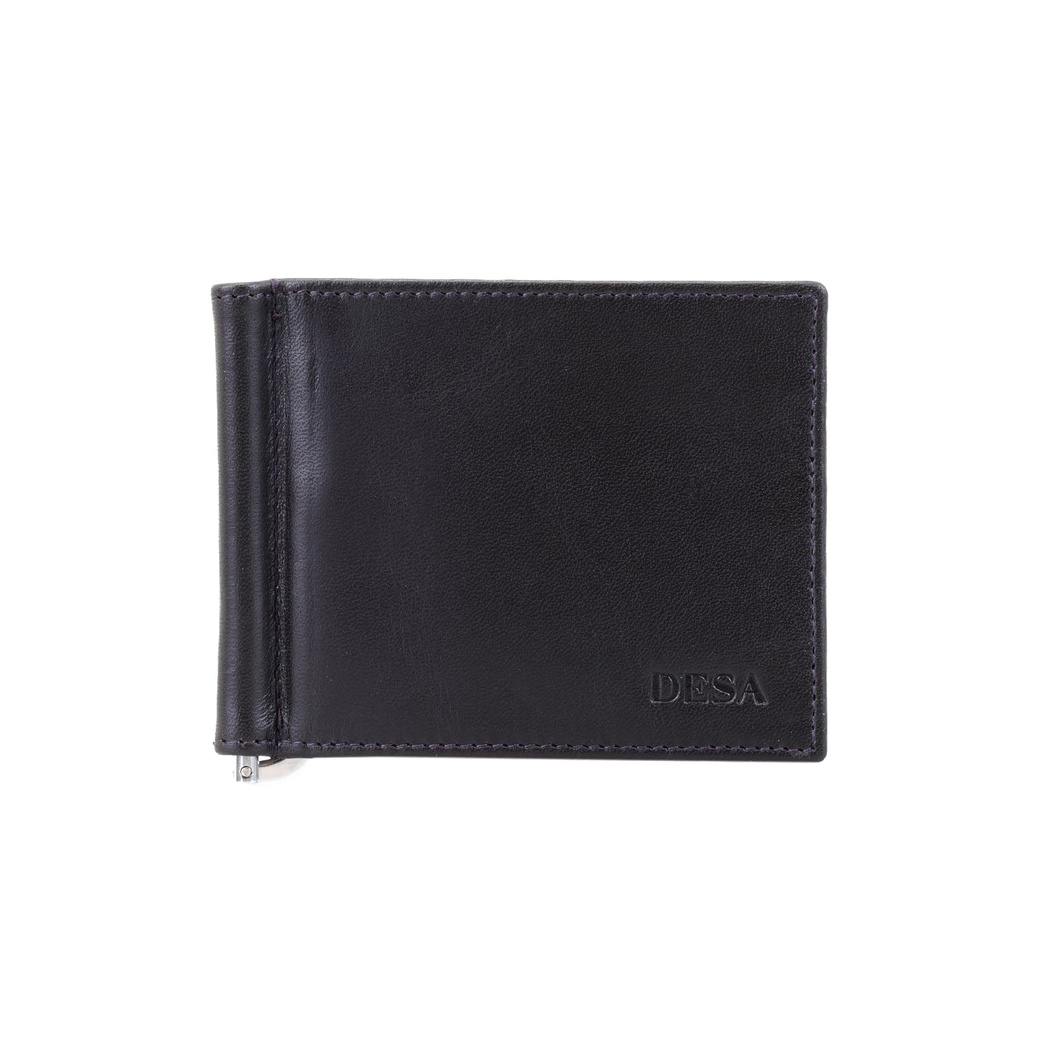 Kahve Erkek Para Klipsli Deri Cüzdan / Kartlık