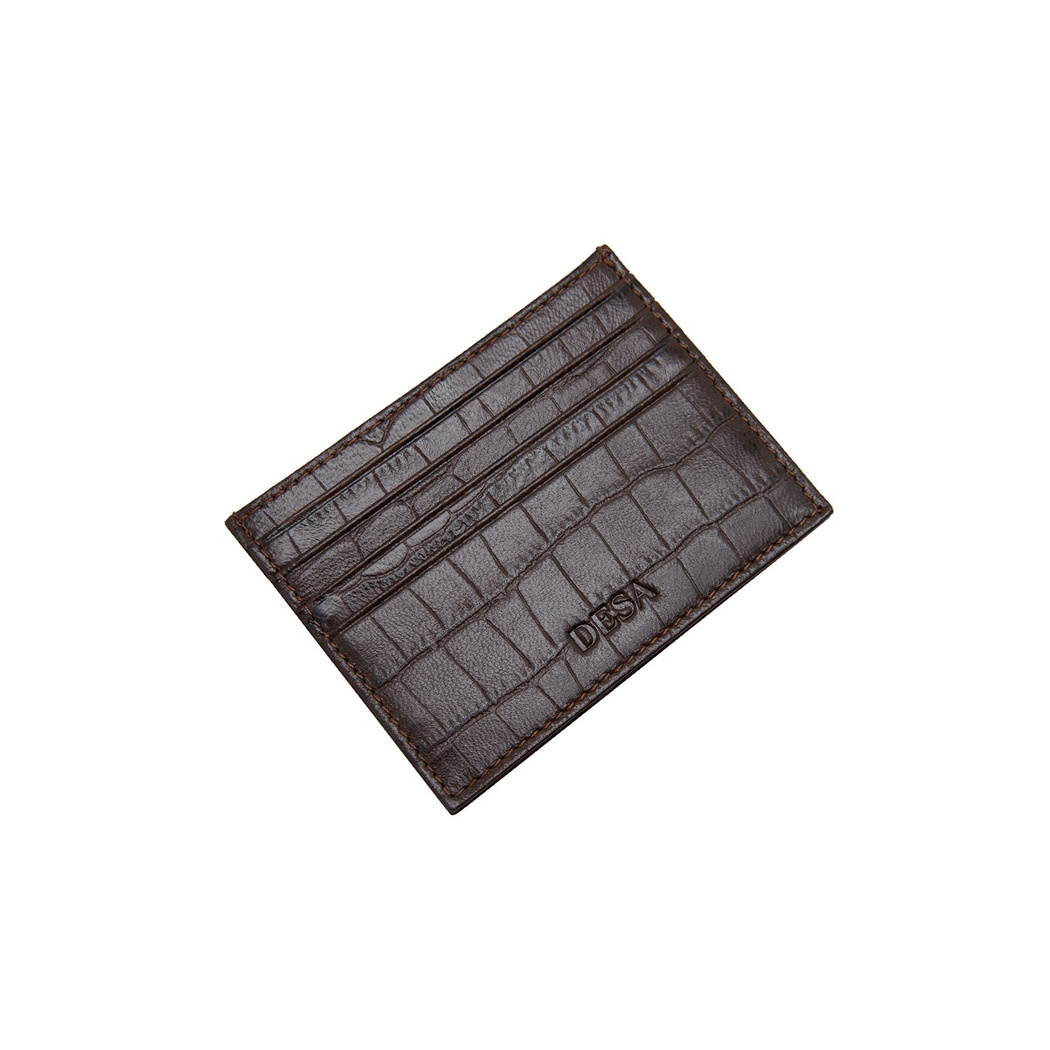 Kahve Fraser Deri Kartlık