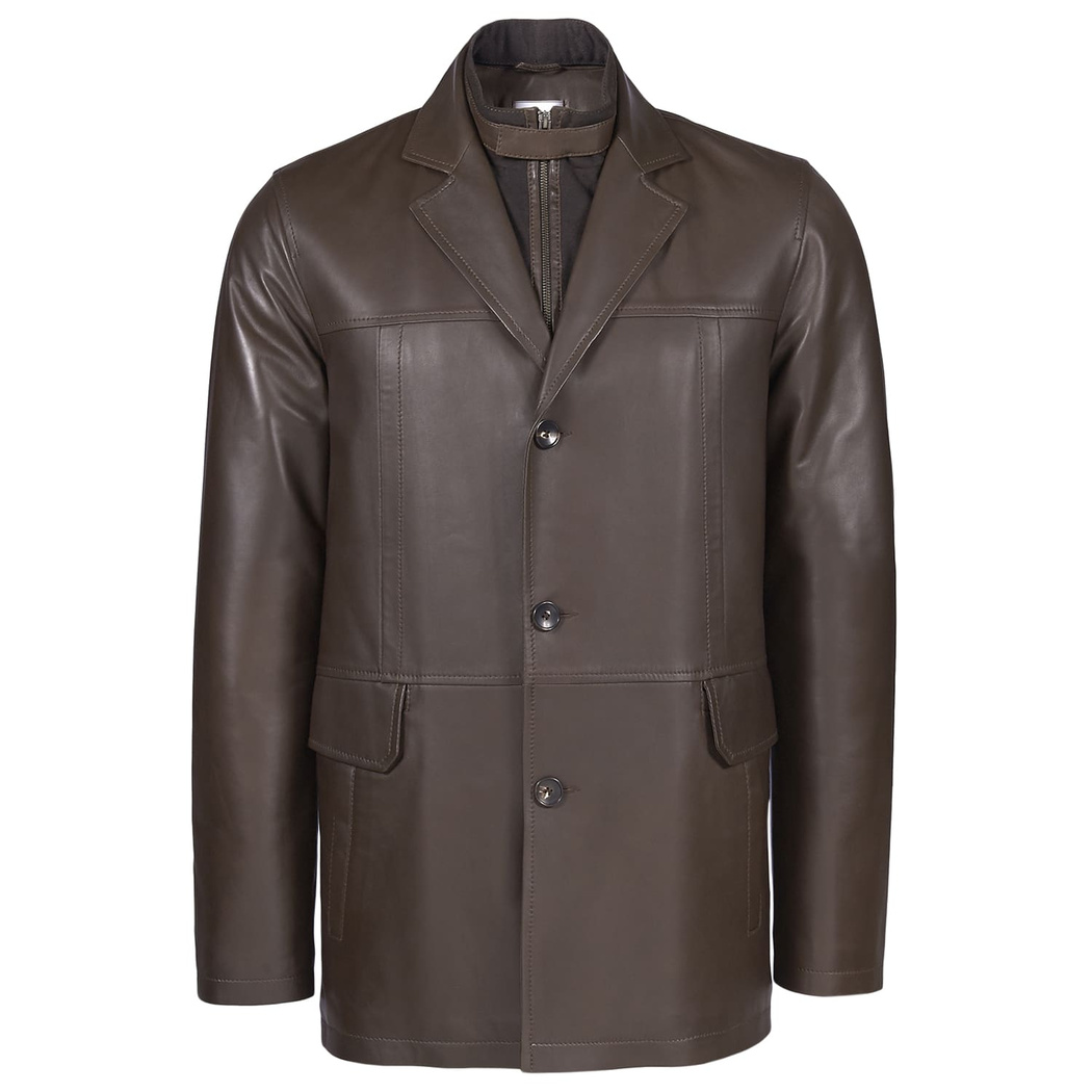 Kahve Generobs Erkek Deri Kaban