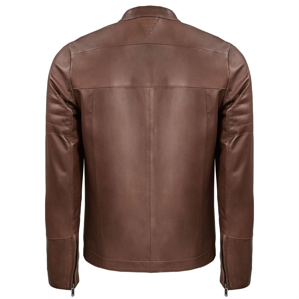 Kahve Jak Erkek Deri Ceket