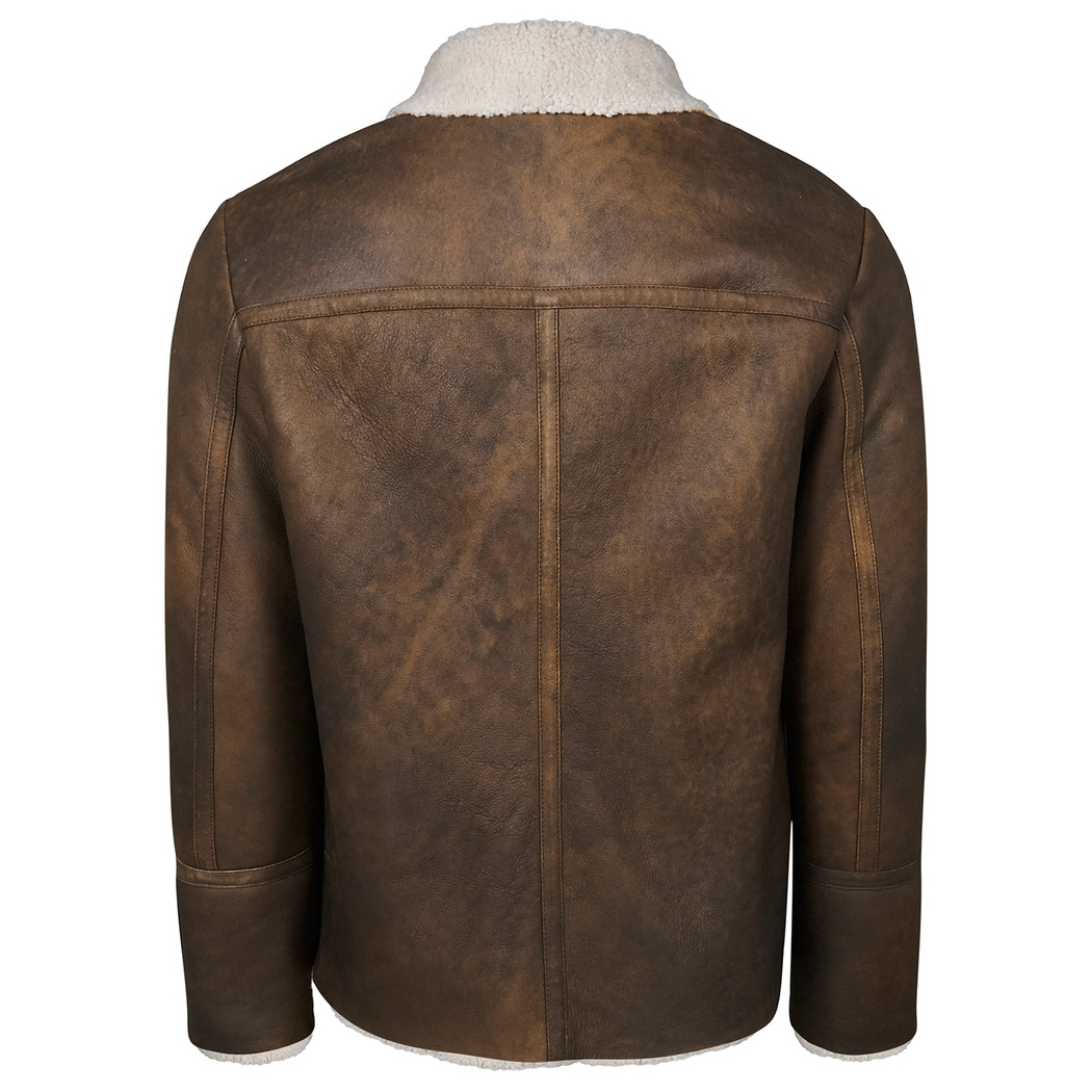 Kahve Leonel Erkek Kürk Mont