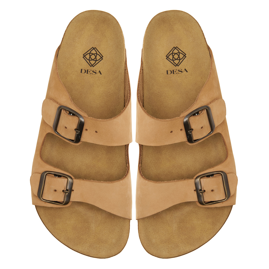 Kahve Majori Kadın Deri Terlik