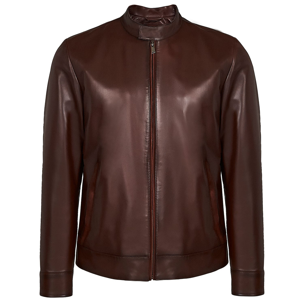 Kahve Moor Erkek Deri Ceket