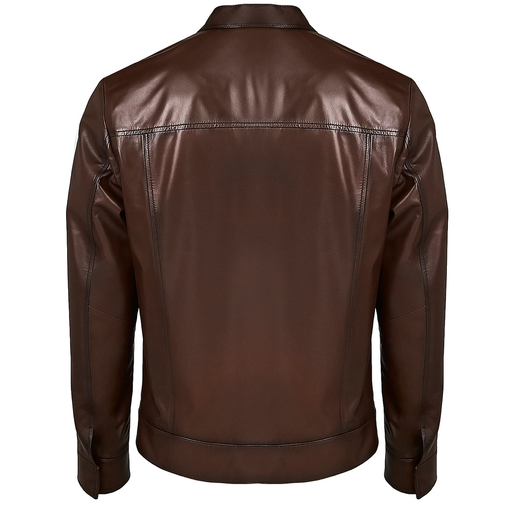 Kahve Moor Erkek Deri Ceket