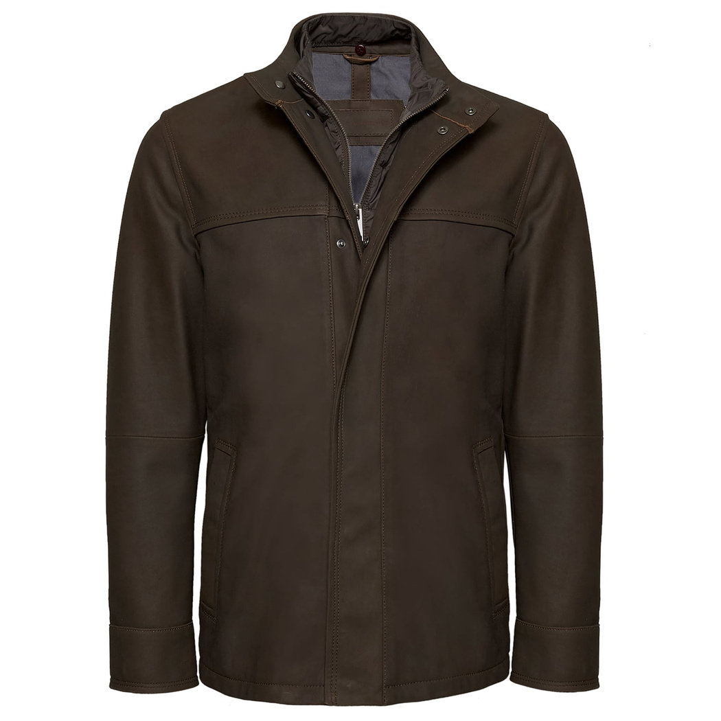 Kahve Nari Erkek Nubuk Kaban