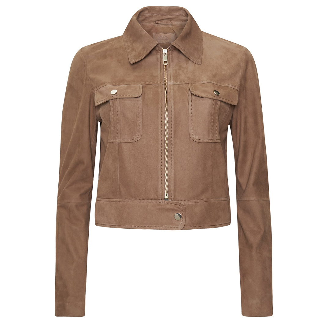 Kahve Nena Kadın Süet Ceket