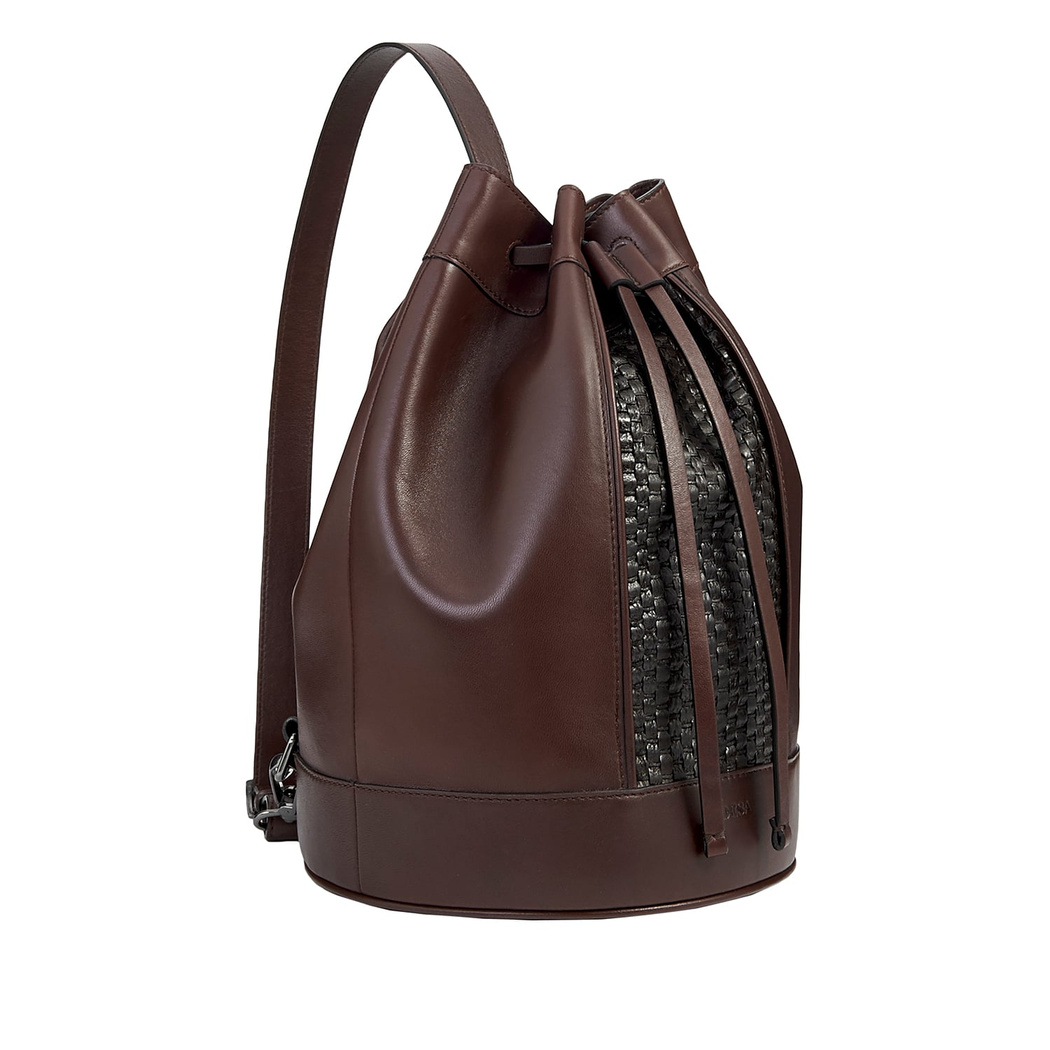 Kahve Thomas Kadın Örgü Deri Çanta