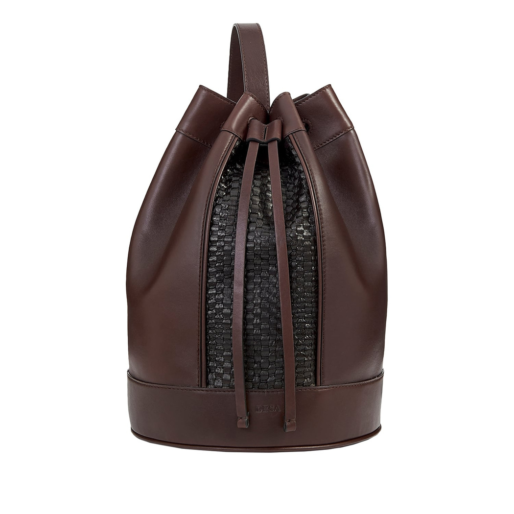 Kahve Thomas Kadın Örgü Deri Çanta