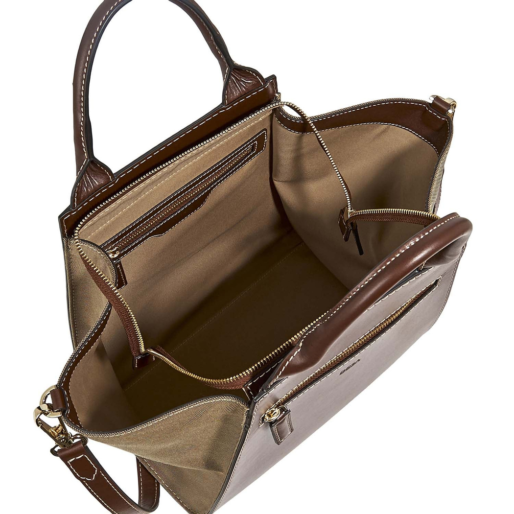 Kahve Trian Kadın Deri El Çantası