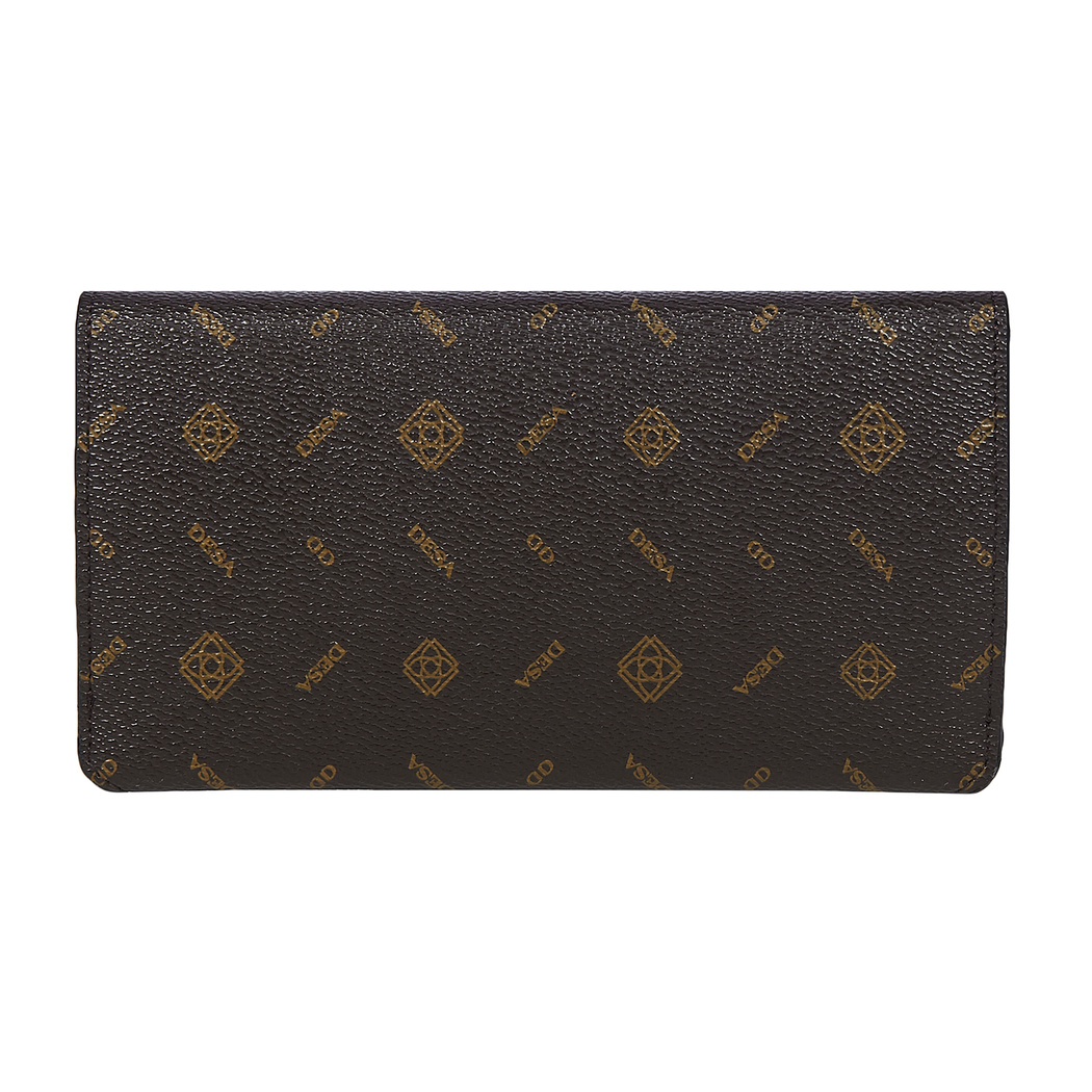 Kahve Zarf Monogram Kadın Cüzdan