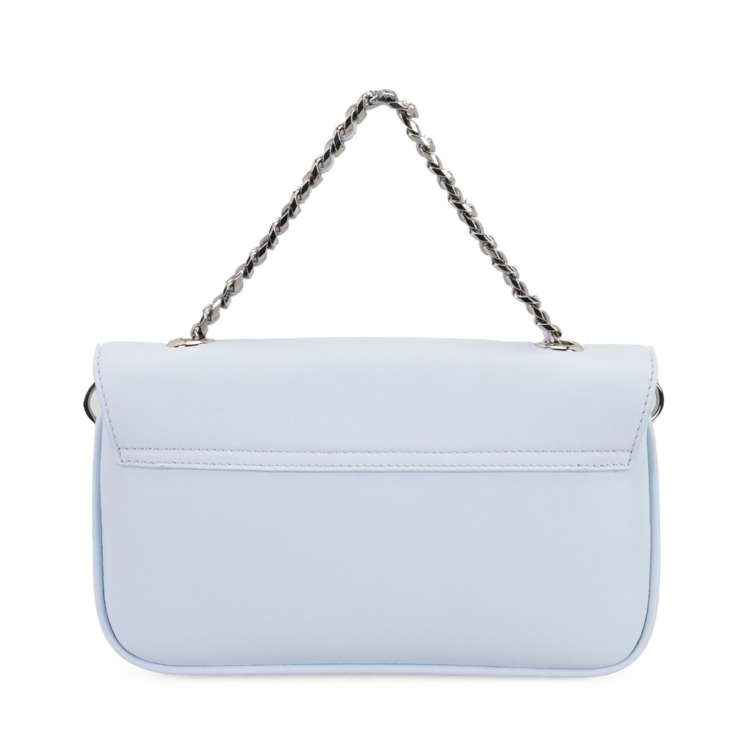 Karla Mavi Kadın Deri Omuz Çantası