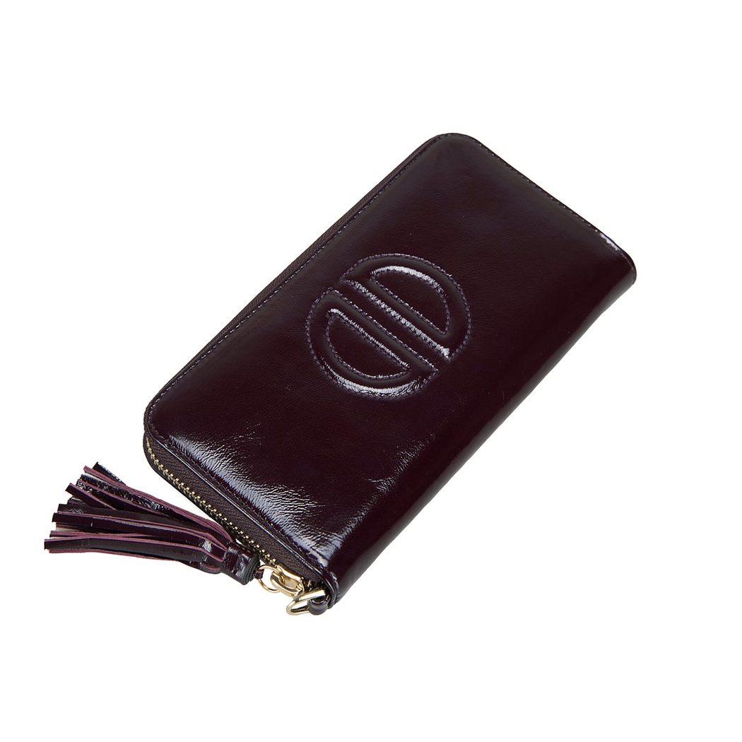 Kathleen Bordo Kadın Rugan Cüzdan