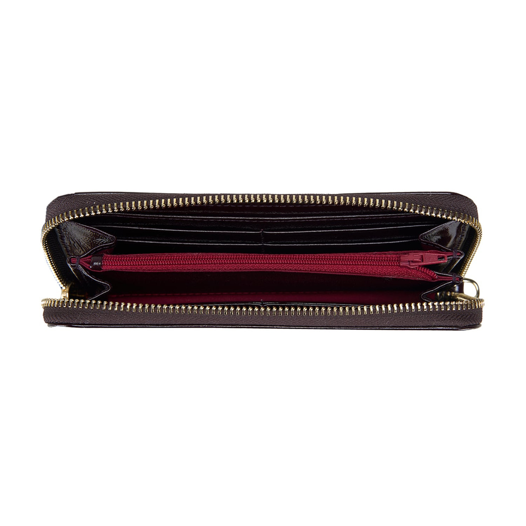 Kathleen Bordo Kadın Rugan Cüzdan