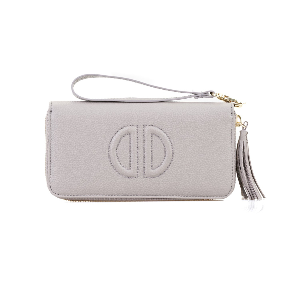 Kathleen Gri Kadın Deri Cüzdan