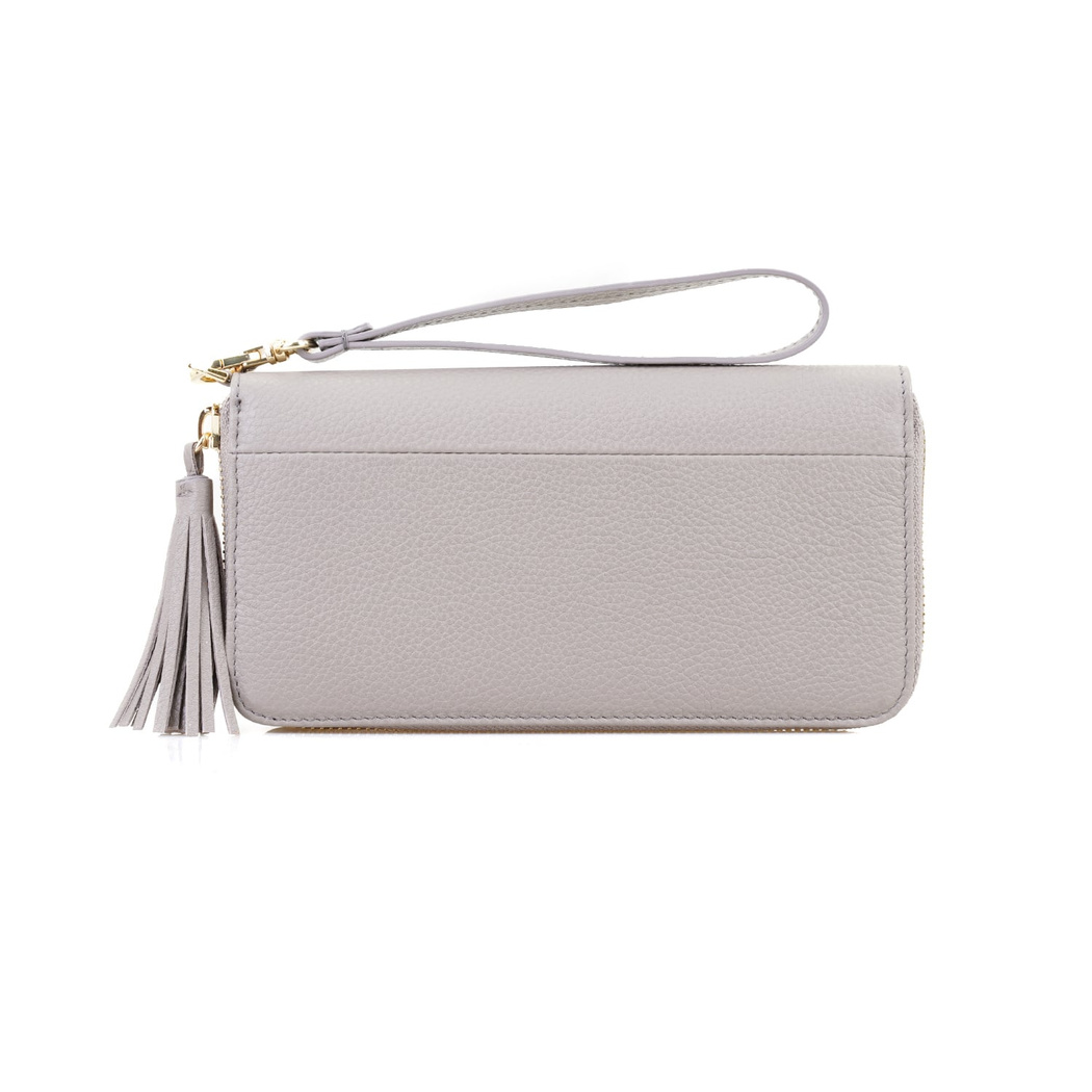 Kathleen Gri Kadın Deri Cüzdan